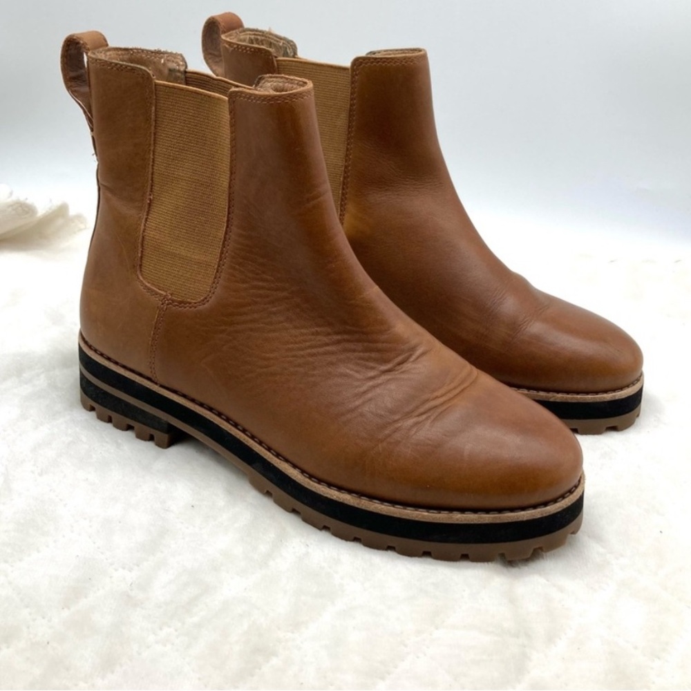 Madewell Ivy Lug Sole Leather Chelsea Boots - Picture 5 of 9
